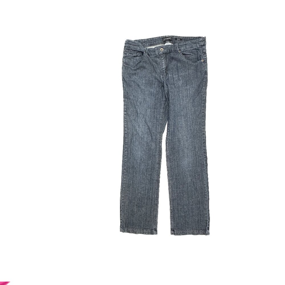 Madison Slim Straight Women's size 12 Dark Wash Blue Denim Jeans